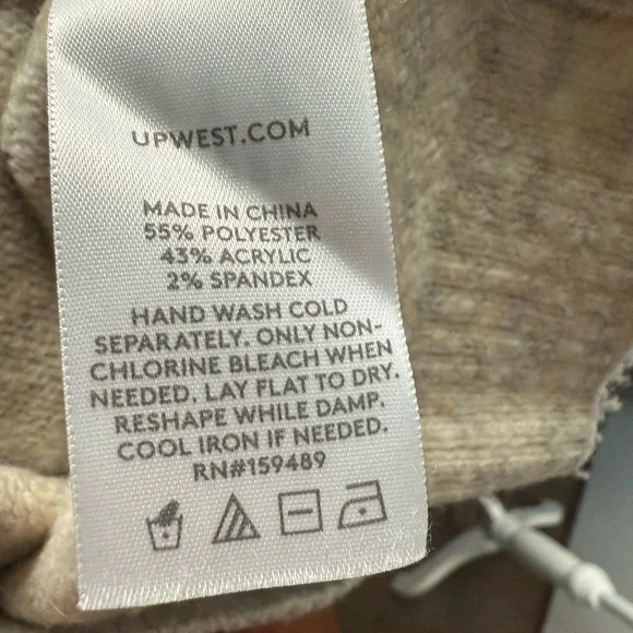 UpWest Fair Isles Crewneck Sweater, cream - Picture 6 of 6